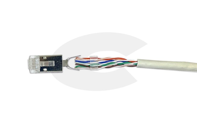 Konektor RJ45 8P8C FTP cat.6A drát (AWG 23)