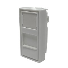 Parapetní zásuvka pro 1 keystone modul 22,5x45mm s prachovou krytkou Parapetní zásuvka pro 1 keystone modul 22,5x45mm s prachovou krytkou
