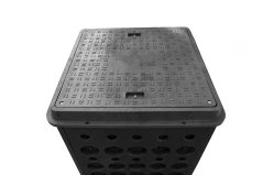 Kabelová komora G8, 860x860 mm, hl. 800 mm, včetně litinového víka D400