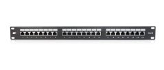 19" Patchpanel 24 port UTP Cat.6, 1U