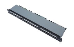 19" Patchpanel 24 Port FTP Cat.5e, 1U