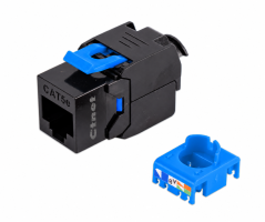 CTnet Keystone UTP RJ45 Cat.5e Toolless, serve BLUE, schwarz