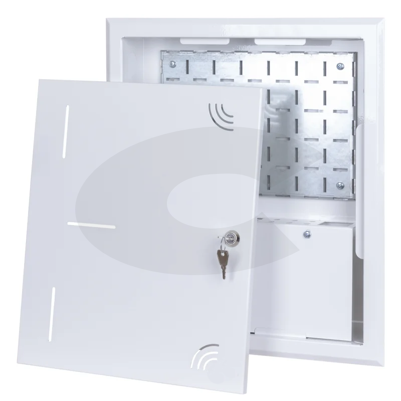 CTnet hybridní rozvaděč 400x340x75 mm, pod omítku