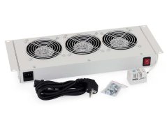 RAC-CH-X26-X1 - 19“ ventilační jednotka pro nástěnné rozvaděče Triton RUA, 3 ventilátory