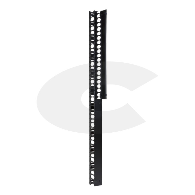Vyvazovací panel vertikální 42U černý, Linkbasic