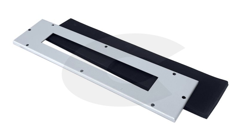 Kabelová průchodková deska 383x88 mm, ocelový rám + gumová deska
