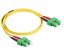 Optický patch kabel SC/APC-SC/APC 9/125 OS2, G657A1, duplex, 0,25m