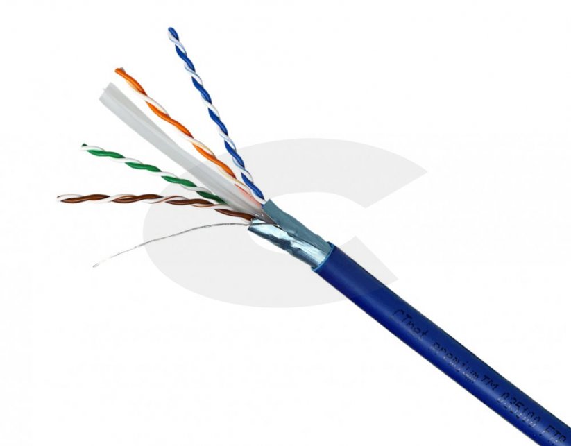 CTnet kabel FTP cat.6A drát LSZH (Dca), 305m