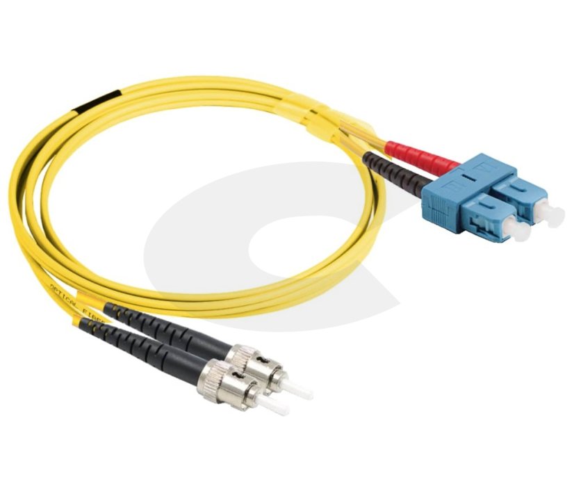 Optický patchkabel ST-SC 9/125 OS2 - Délka: 1m