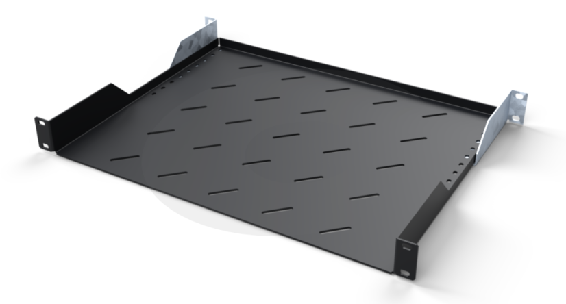 19“ Police CTnet REX s perforací 1U 350mm, černá