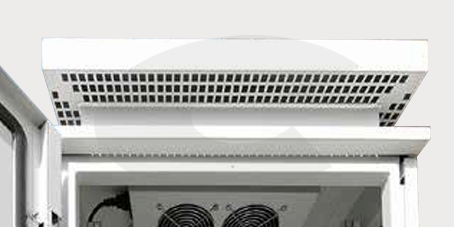 RAC-RV-V66-X1, Kryt ventilační jednotky IP5X, montáž na redukci, šedá RAL7035