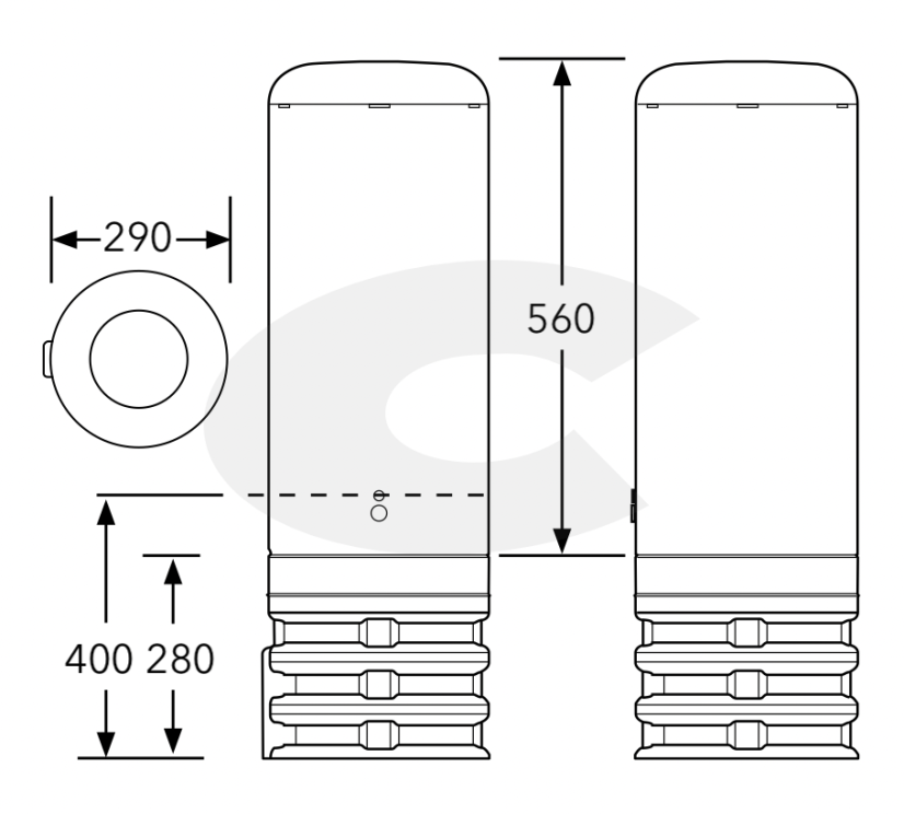 Optický pilířový rozvaděč CTnet C1, pro optický box