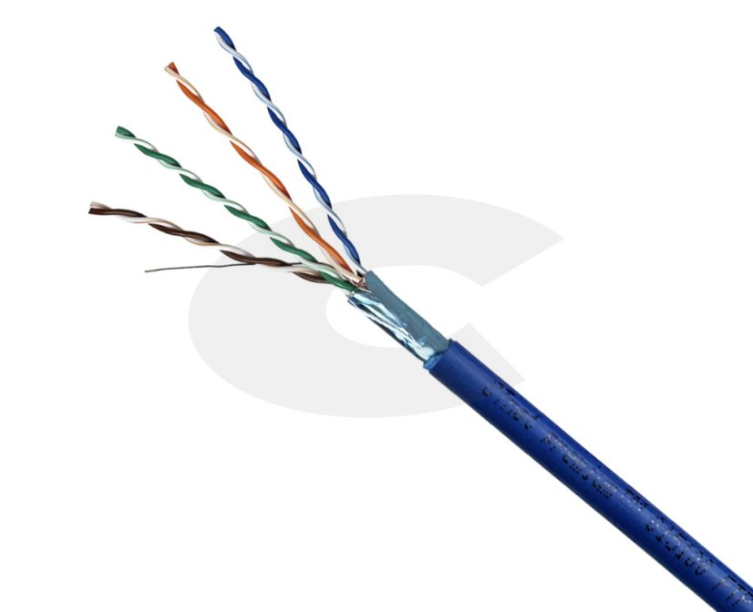CTnet kabel FTP cat.5e drát LSZH (Dca), 305m