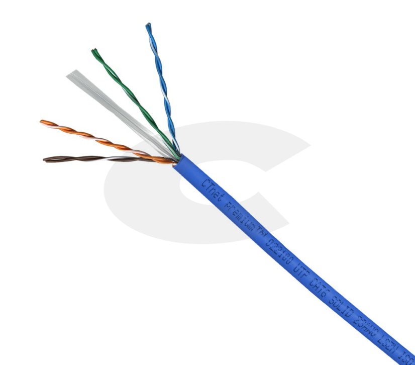 CTnet kabel UTP cat.6, drát,  LSZH