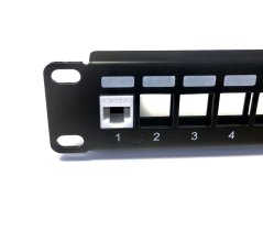 10" Patch panel 12port modulární