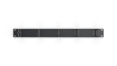 19" Kabelführungspanel 1U, 5x Ringe 40x40mm