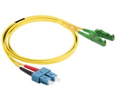 Optický patchkabel E2000/APC-SC/PC 9/125 OS2, G567A1,   1m