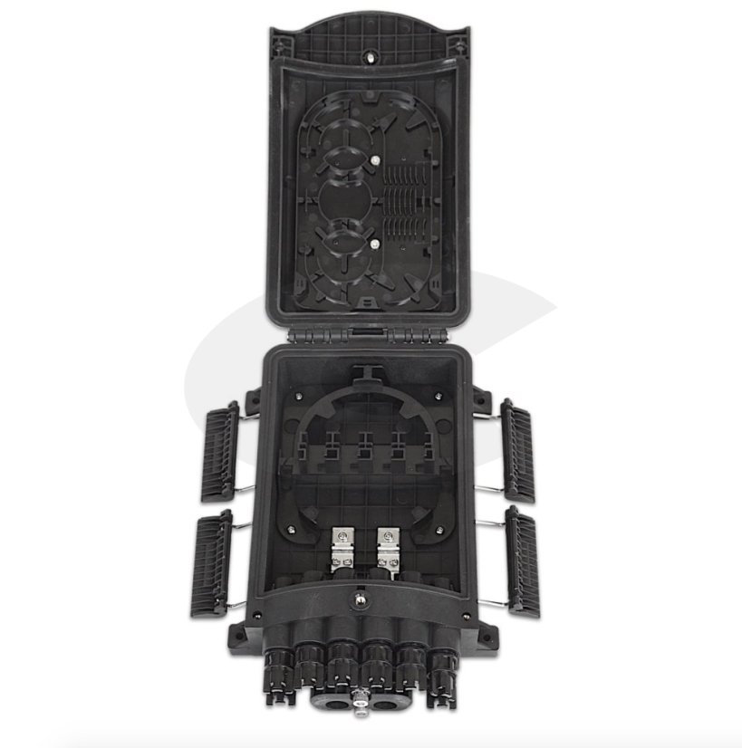 Venkovní optická spojka pro 12 vláken, otevřený