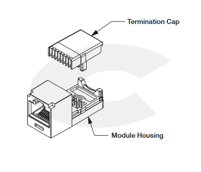 Panduit CJ588BL modul UTP cat.5E, černý
