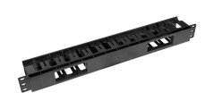 19“ vyvazovací panel typ LinkBasic plast.lišta výklopná 1U 19“ vyvazovací panel typ LinkBasic plast.lišta výklopná 1U