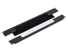 RAB-ZP-X02-A3 - 19" průchozí panel 2U rozdělený horizontálně, kartáč RAB-ZP-X02-A3 - 19" průchozí panel 2U rozdělený horizontálně, kartáč